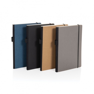 Logo trade promotional products picture of: A5 deluxe kraft hardcover notebook