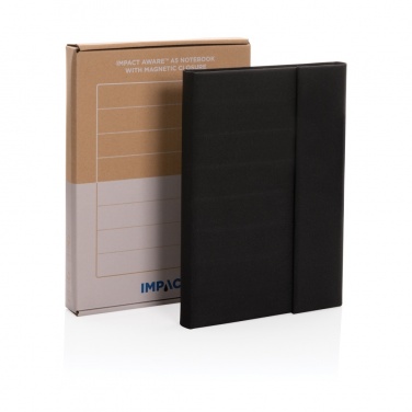 Logo trade promotional merchandise photo of: Impact Aware™ A5 notebook with magnetic closure