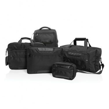 Logo trade promotional items image of: Swiss Peak AWARE™ RPET Voyager 15.6" laptop sleeve