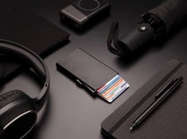 Logo trade advertising products image of: Standard aluminium RFID cardholder