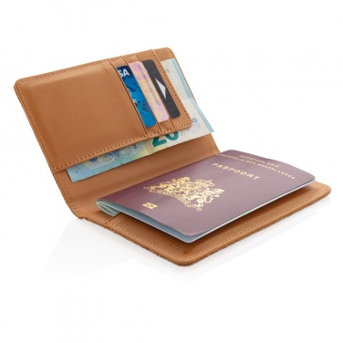 Logo trade promotional giveaways picture of: Cork secure RFID passport cover