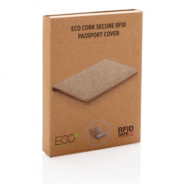 Logotrade corporate gift picture of: Cork secure RFID passport cover