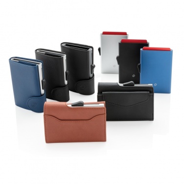 Logo trade promotional merchandise image of: C-Secure aluminium RFID card holder