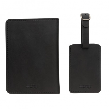 Logotrade promotional giveaway image of: Swiss Peak GRS recycled PU travel gift set
