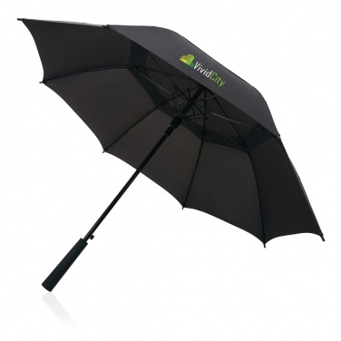 Logo trade promotional giveaways image of: Swiss peak AWARE™ Tornado 23” storm umbrella