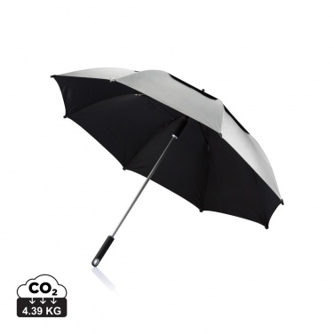 Logo trade business gift photo of: 27” Hurricane storm umbrella