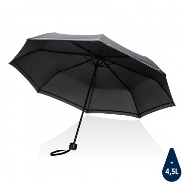 Logo trade promotional gifts image of: 20.5"Impact AWARE™ RPET 190T pongee mini reflective umbrella