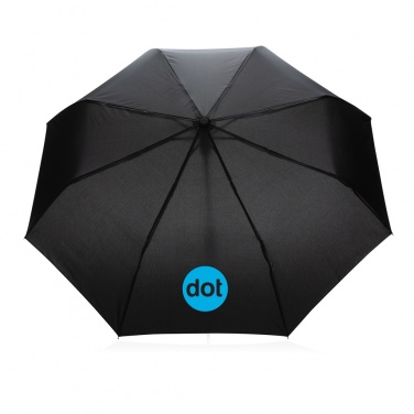 Logo trade promotional products picture of: 21" Impact AWARE™ RPET 190T mini auto open umbrella