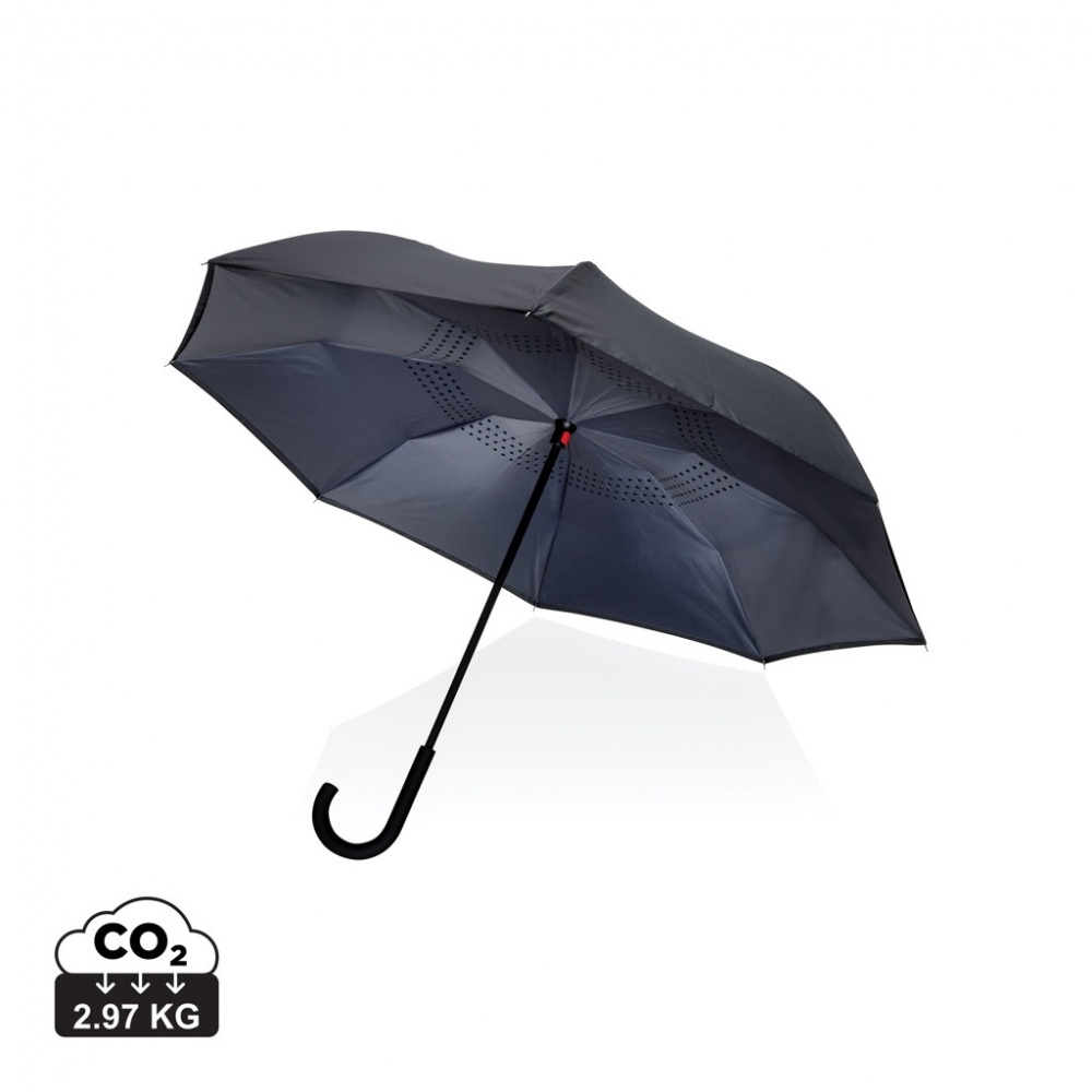 Logotrade advertising product image of: 23" Impact AWARE™ RPET 190T reversible umbrella