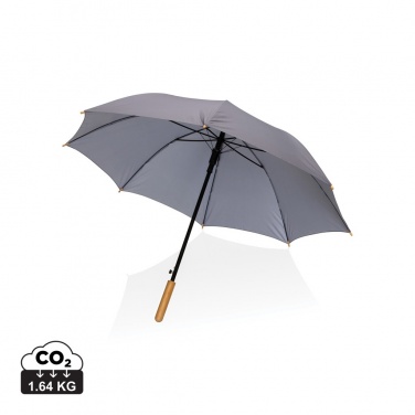 Logotrade promotional items photo of: 23" Impact AWARE™ RPET 190T auto open bamboo umbrella