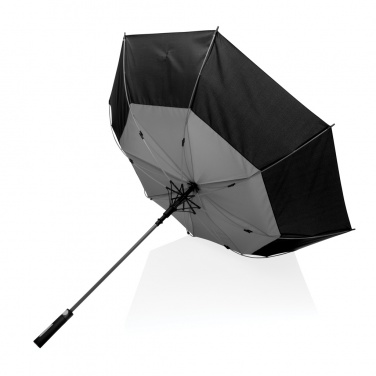 Logo trade promotional gifts image of: 27" Impact AWARE™ RPET 190T auto open stormproof umbrella