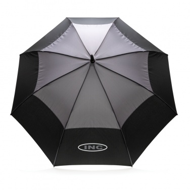 Logotrade promotional merchandise picture of: 27" Impact AWARE™ RPET 190T auto open stormproof umbrella