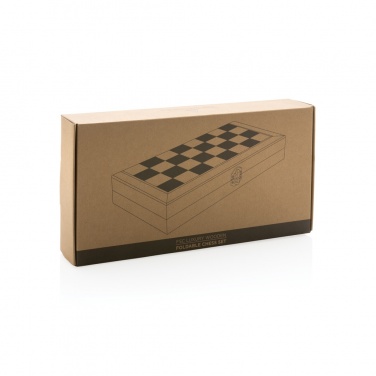Logotrade promotional merchandise picture of: Luxury wooden foldable chess set