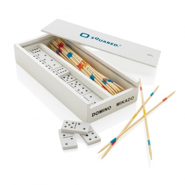 Logotrade corporate gift picture of: Deluxe mikado/domino in wooden box