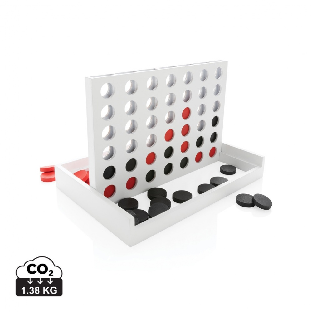 Logotrade corporate gift image of: Connect four wooden game