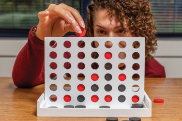Logo trade promotional gifts image of: Connect four wooden game
