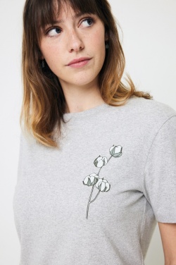 Logo trade promotional items image of: Iqoniq Manuel recycled cotton t-shirt undyed