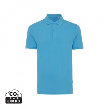 Logo trade corporate gifts image of: Iqoniq Yosemite recycled cotton pique polo