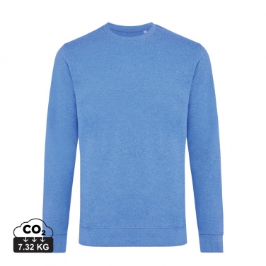 Logo trade corporate gifts picture of: Iqoniq Denali recycled cotton crew neck undyed