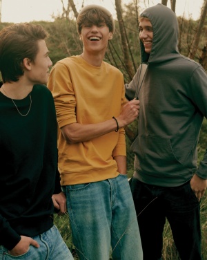 Logotrade business gift image of: Iqoniq Etosha lightweight recycled cotton crew neck