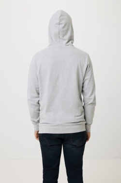 Logo trade promotional giveaways image of: Iqoniq Torres recycled cotton hoodie undyed