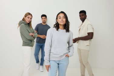 Logo trade corporate gifts image of: Iqoniq Torres recycled cotton hoodie undyed