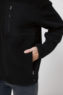 Logo trade promotional products image of: Iqoniq Diran recycled polyester pile fleece jacket