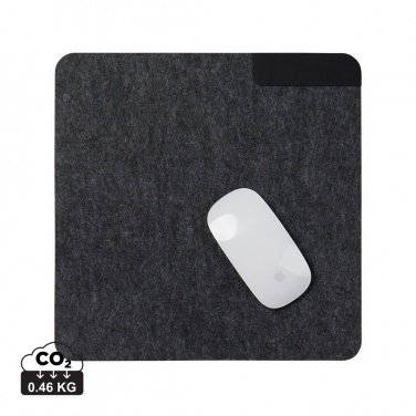 Logo trade corporate gifts image of: VINGA Albon GRS recycled felt mouse pad