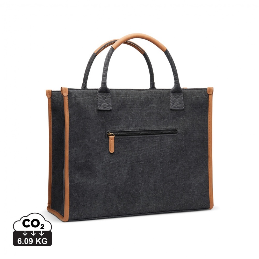 Logotrade promotional items photo of: VINGA Bosler RCS recycled canvas office tote