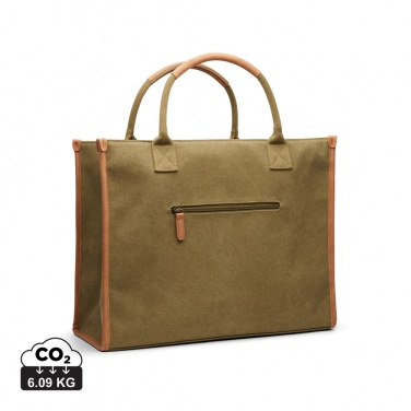 Logotrade promotional product picture of: VINGA Bosler RCS recycled canvas office tote