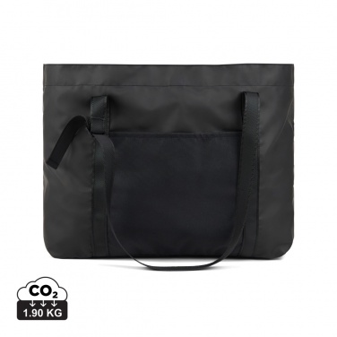 Logo trade corporate gift photo of: VINGA Livorno GRS recycled polyester maxi tote