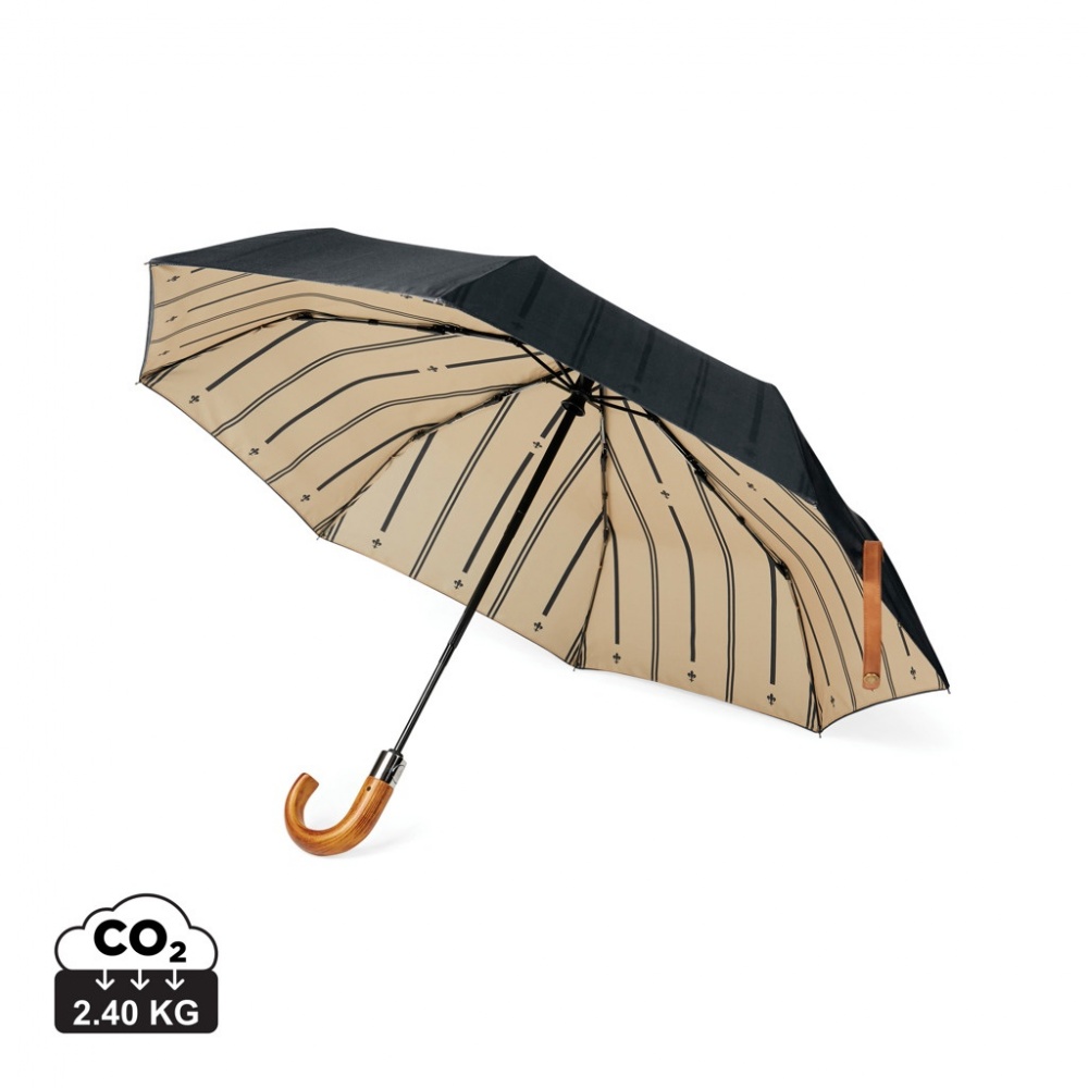 Logotrade advertising product picture of: VINGA Bosler AWARE™ recycled pet 21" foldable umbrella
