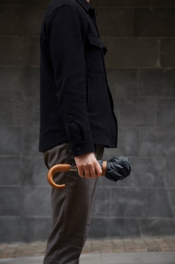 Logotrade promotional product picture of: VINGA Bosler AWARE™ recycled pet 21" foldable umbrella