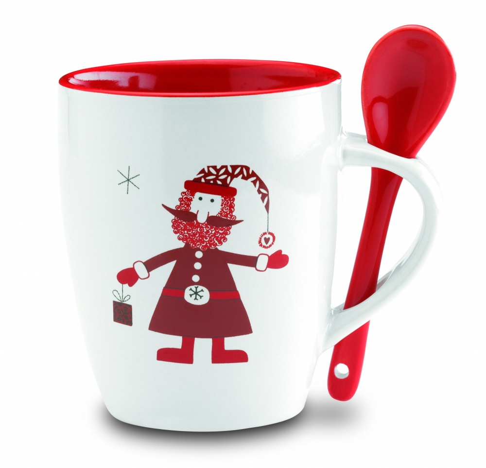 Logotrade promotional merchandise image of: Mug with spoon 250ml