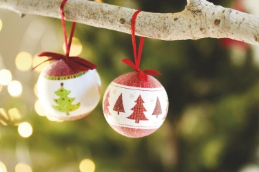 Logo trade promotional gift photo of: Christmas bauble in gift box