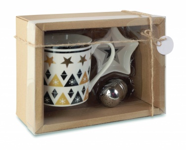 Logo trade promotional giveaway photo of: Mug mini plate filter in box
