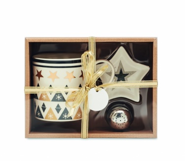 Logotrade advertising products photo of: Mug mini plate filter in box