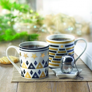 Logo trade business gifts image of: Mug mini plate filter in box