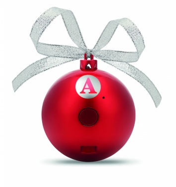 Logo trade promotional items image of: Speaker Christmas ball
