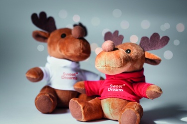 Logo trade advertising products picture of: Plush reindeer with hoodie
