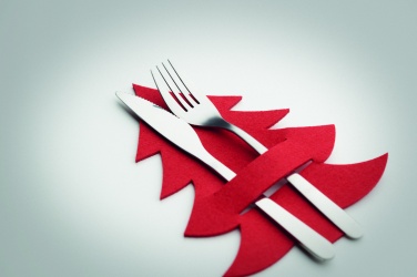 Logo trade promotional items image of: RPET felt cutlery holder set