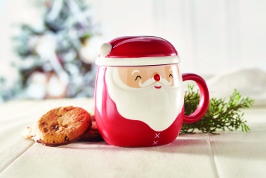 Logotrade promotional products photo of: Ceramic mug with lid 370 ml