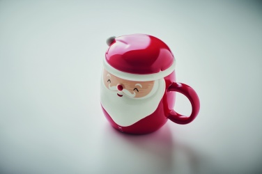 Logo trade promotional gifts image of: Ceramic mug with lid 370 ml