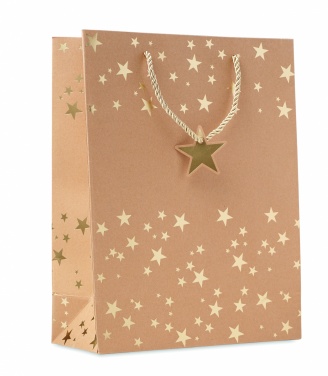 Logo trade promotional gifts image of: Gift paper bag with pattern