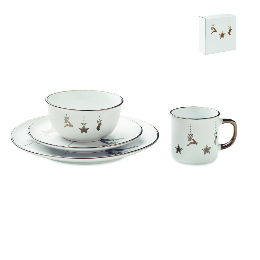 Logotrade promotional gift picture of: 4 piece ceramic place setting