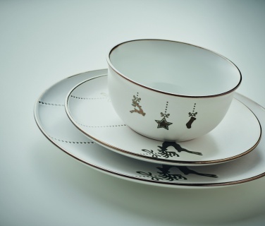 Logotrade promotional giveaway image of: 4 piece ceramic place setting