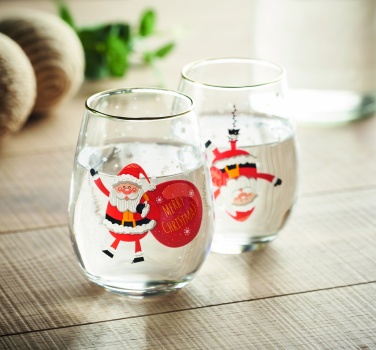 Logotrade promotional giveaway picture of: Set of 2 Christmas glasses