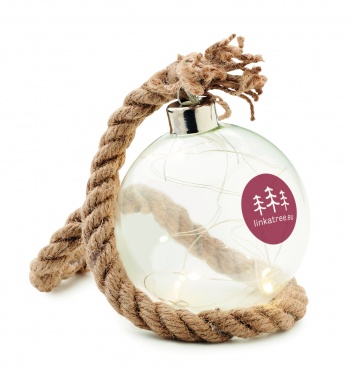 Logotrade corporate gift image of: Glass bauble LED light