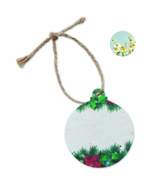 Logo trade promotional items picture of: Seed paper Xmas ornament