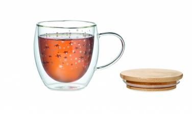 Logo trade promotional giveaways image of: Double wall borosilicate mug